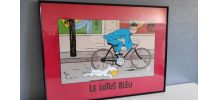 affiche Tintin encadrée édition Hergé Moulinsart / 010