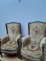 Paires de Fauteuils anciens de style "louis XVI"