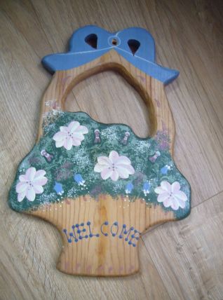 Plaque en bois