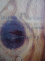 Plaque en bois