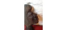 Visage africain bois 60 70,