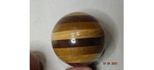 Boule vintage de levier de vitesse bois multicolore 3