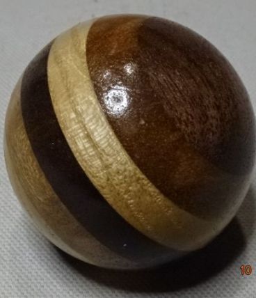 Boule vintage de levier de vitesse bois multicolore