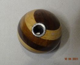Boule vintage de levier de vitesse bois multicolore