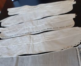 Lots de 5 anciens cols blanc