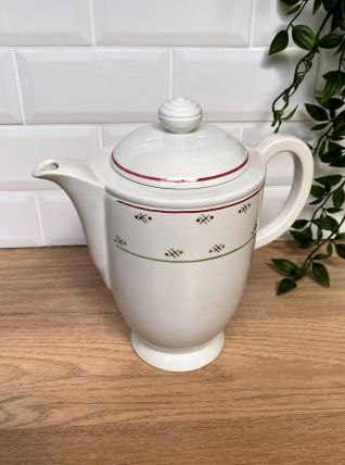 Cafetière en demi porcelaine de Lunéville