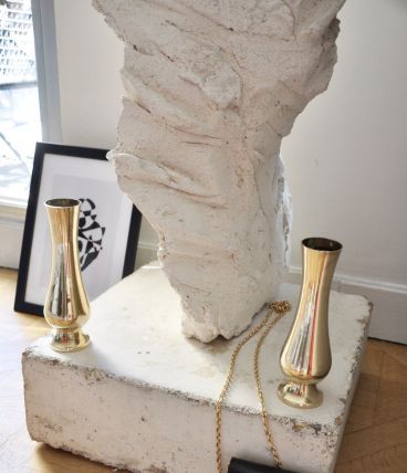 2 vases en laiton