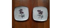 1 lot de 2 assiettes Vallauris Gustave Reynaud
