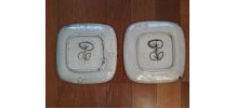 1 lot de 2 assiettes Vallauris Gustave Reynaud