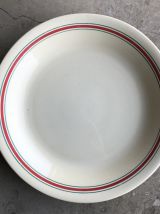Série de 8 assiettes coordonnées en faience