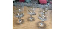 Lot 6 verres à bière " 1664 de Kronenbourg " 25 cl , décor l