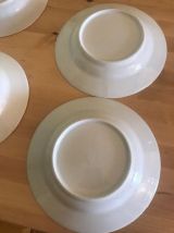 Assiettes en porcelaine vintage decor fleurs modernes