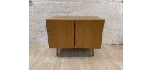 Buffet scandinave vintage en teck avec portes pleines, 1960s