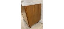 Buffet scandinave vintage en teck avec portes pleines, 1960s