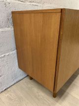 Buffet scandinave vintage en teck avec portes pleines, 1960s