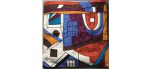 coussin brodé housse