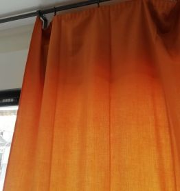 Rideaux orange x4