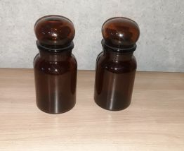 3 pots gravés jacques vabre et 2 pots gravés douwe egberts 