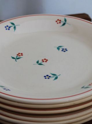 Lot de 10 assiettes