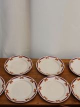 Lot de 8 assiettes dessert
