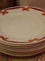 Lot de 8 assiettes dessert