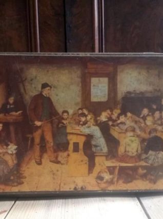 Ancienne boite publicitaire en tôle lithographiée (ALSA)