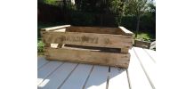 Ancienne caisse en bois  60x40x23 pour déco