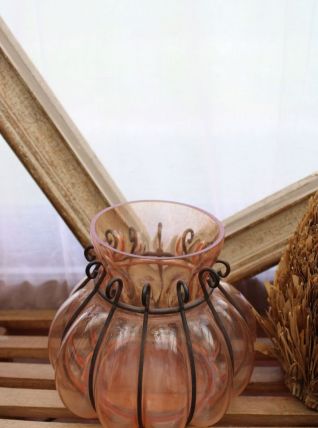 Vase en verre 