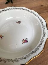 Plat creux légumier  en demi-porcelaine L'amandinoise