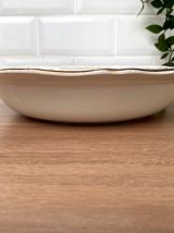 Plat creux légumier  en demi-porcelaine L'amandinoise