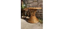 Petite table rotin 