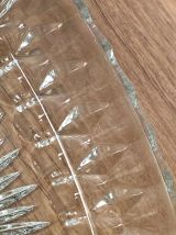 Plat à apéritif à compartiments en verre