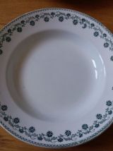 Assiettes creuses dépareillées Moulin des Loups et Hamage, l