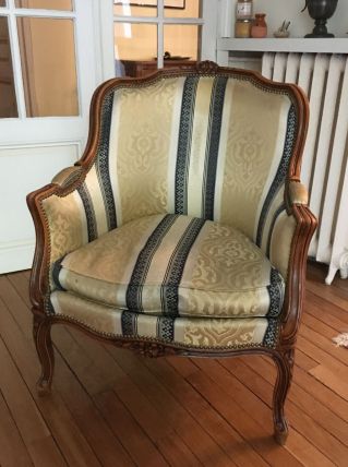 fauteuil bergère style louis XV