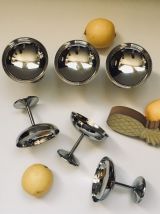 Lot de 6 jolies coupes à glaces en inox vintage