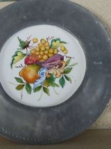 Assiettes décorative Etain et Céramique