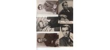collection de cartes vintage avec les stars de Hollywood