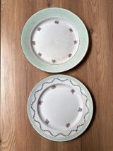 Set de 2 plats de service dépareillés