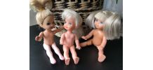 3 mini poupées vintage "Pattie, Pauline, Perrine "