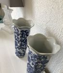 2 magnifiques vases bleu de delft