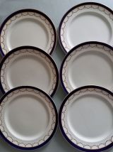 6 assiettes en porcelaine Harrods.