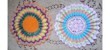 Deux napperons fait main (crochet) - Années 70