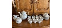service a thé en porcelaine