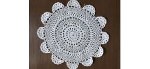Ensemble de 5 beaux napperons blanc