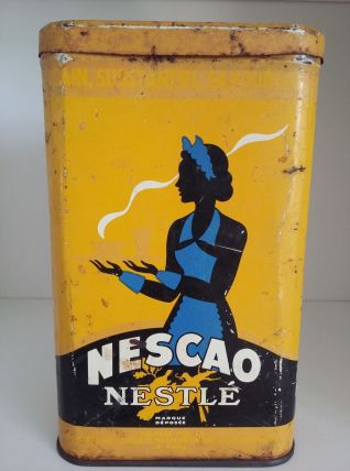Boite tôle Nescao  de Nestlé années 50