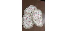Ensemble de 6 napperons usés pour récup