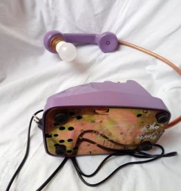 Lampe DIY téléphone années 60