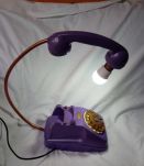 Lampe DIY téléphone années 60