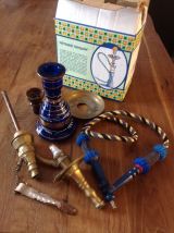 Narguilé égyptien ramené de voyage, en état de marche