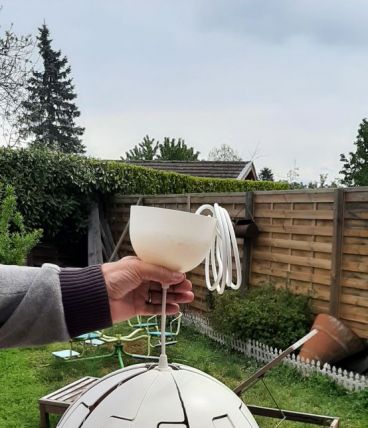 Lampe boule mappemonde